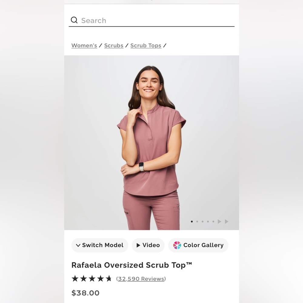 Figs Mauve Scrub Set